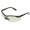 Maltese Black Frame Safety Glasses w/ Spectacle Strap & In-Out Mirror Lens